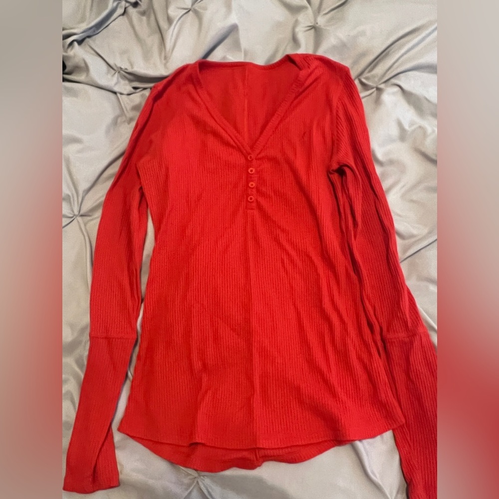 Red Don't Wake Me Thermal Top